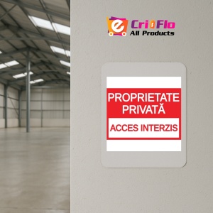Indicator Proprietati private acces interzis, Sticker autocolant - Img 3