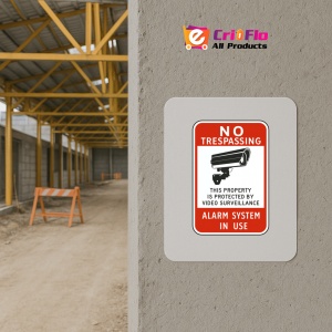 Indicator Protected By Video Surveillance Sign, Sticker autocolant - Img 5