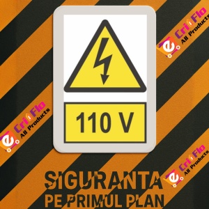 Indicator protectia muncii 10V, Sticker autocolant - Img 3