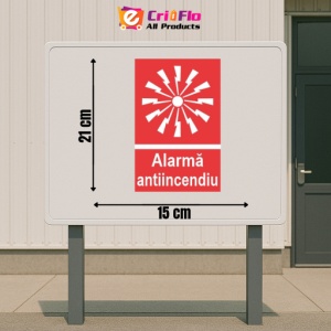 Indicator protectia muncii alarma antiincendii, Sticker autocolant - Img 2
