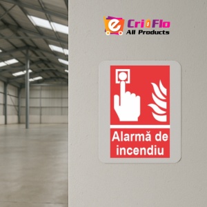 Indicator protectia muncii alarma de incendiu, Sticker autocolant - Img 4