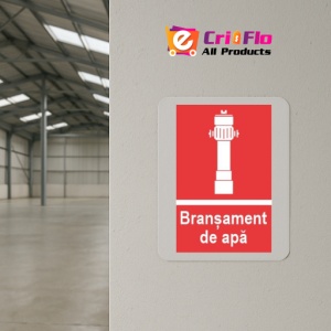 Indicator protectia muncii bransament de apa, Sticker autocolant - Img 4