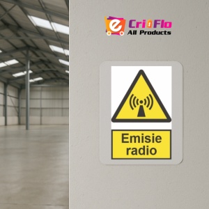 Indicator protectia muncii emisie radio, Sticker autocolant - Img 4