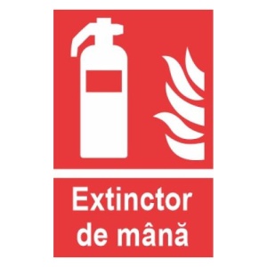 Indicator protectia muncii extinctor de mana, Sticker autocolant