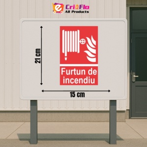 Indicator protectia muncii furtun de incendiu, Sticker autocolant - Img 2