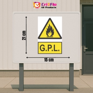 Indicator protectia muncii gpl, Sticker autocolant - Img 2