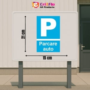 Indicator protectia muncii parcare auto, Sticker autocolant - Img 2