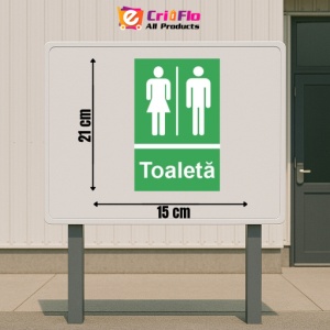 Indicator protectia muncii toaleta wc, Sticker autocolant - Img 2