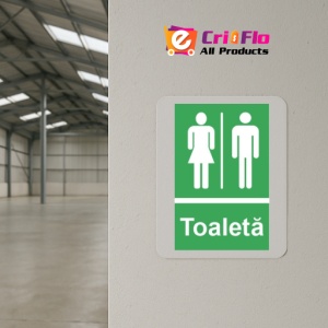 Indicator protectia muncii toaleta wc, Sticker autocolant - Img 4