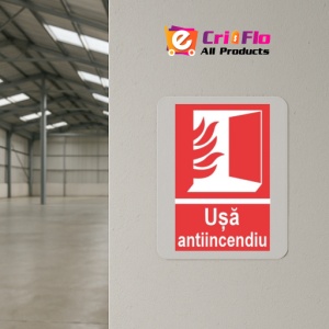Indicator protectia muncii usa antiincendiu, Sticker autocolant - Img 4