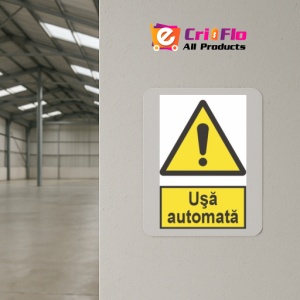 Indicator protectia muncii usa automata, Sticker autocolant - Img 4