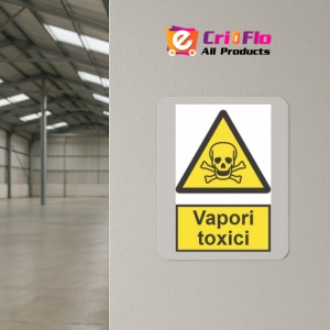 Indicator protectia muncii vapori toxici, Sticker autocolant - Img 4