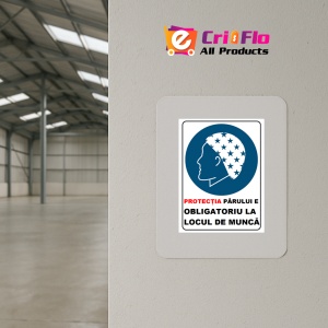 Indicator Protectia parului e obligatoriu, Sticker autocolant - Img 3