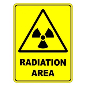 Indicator Radiation Area Warning Safety Sign, Sticker autocolant