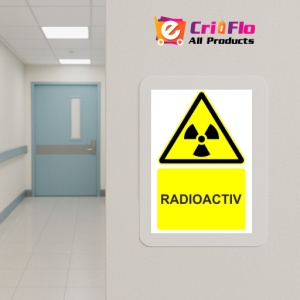 Indicator Radioactiv indicator de avertizare, Sticker autocolant - Img 5