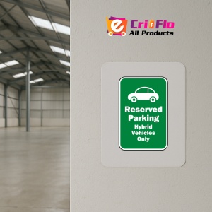 Indicator Reserved Hybrid Vehicles Only Sign, Sticker autocolant - Img 3