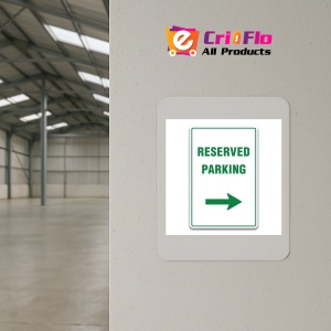 Indicator RESERVED PARKING RIGHT SIGN, Sticker autocolant - Img 3