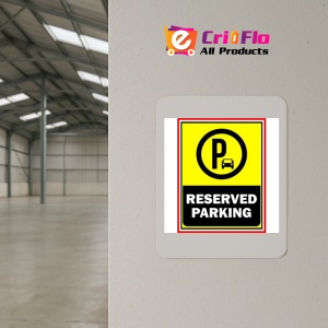 Indicator Reserved parking sign personalized, Sticker autocolant - Img 3