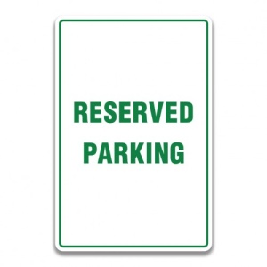 Indicator RESERVED PARKING SIGNS, Sticker autocolant