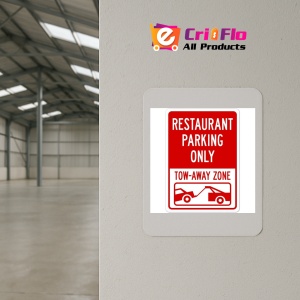 Indicator Restaurant parking only tow-away zone, Sticker autocolant - Img 3
