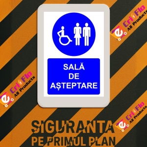 Indicator Sala de asteptare indicator de obligativitate, Sticker autocolant - Img 3
