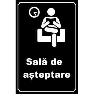 Indicator Sala de asteptare, Sticker autocolant