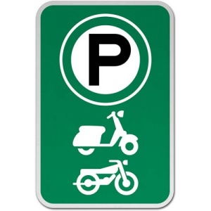 Indicator Scooter Parking Sign, Sticker autocolant