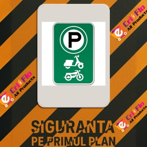 Indicator Scooter Parking Sign, Sticker autocolant - Img 3