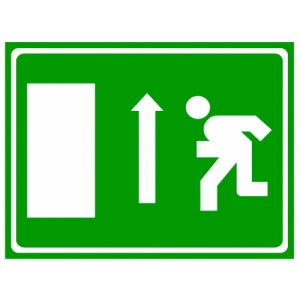 Indicator Semn cu directie in sus, Sticker autocolant