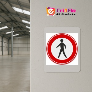 Indicator Semn de circulatie interzis pietonilor, Sticker autocolant - Img 4