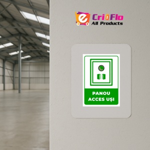 Indicator Semn de panou acces usi, Sticker autocolant - Img 4
