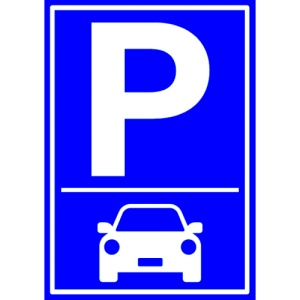 Indicator Semn de parcare auto, Sticker autocolant
