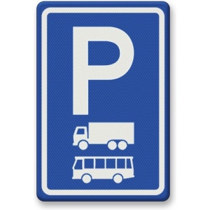 Indicator Semn de parcare pentru camioane si autobuze, Sticker autocolant