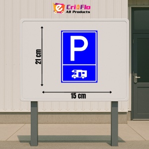 Indicator Semn de parcare rulote, Sticker autocolant - Img 2