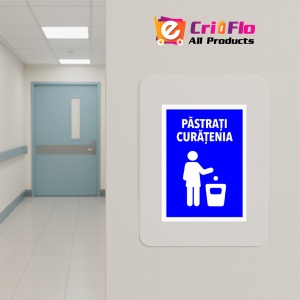 Indicator Semn de pastrarea curateniei, Sticker autocolant - Img 5