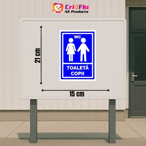 Indicator Semn de toaleta copii, Sticker autocolant - Img 2