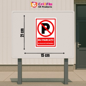 Indicator Semn nu parcati nu blocati intrarea, Sticker autocolant - Img 2