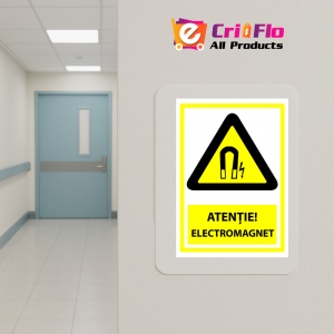 Indicator Semn pentru electromagnet, Sticker autocolant - Img 5