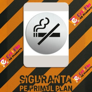Indicator Semn pentru interzicerea fumatului, Sticker autocolant - Img 3