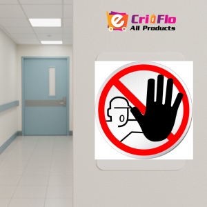 Indicator Semn pentru interzicerea persoanelor, Sticker autocolant - Img 5