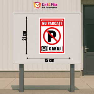 Indicator Semn pentru nu parcati garaj, Sticker autocolant - Img 2