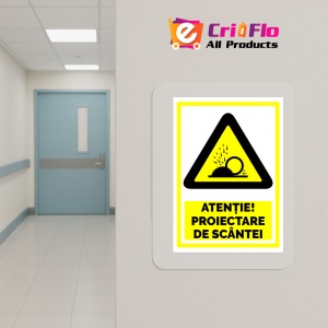 Indicator Semn pentru proiectare de scantei, Sticker autocolant - Img 5