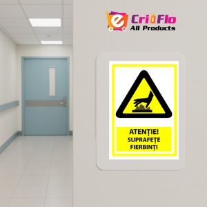 Indicator Semn pentru substante fierbinti, Sticker autocolant - Img 5