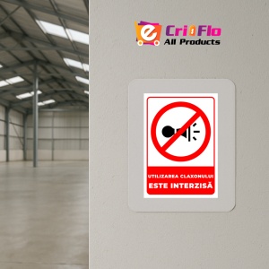Indicator Semn pentru utilizarea claxonului interzisa, Sticker autocolant - Img 4