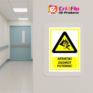 Indicator Semn pentru zgomot puternic, Sticker autocolant - Img 5