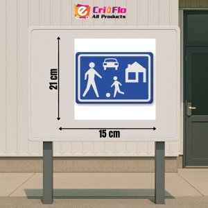 Indicator Semn pentru zona rezidentiala, Sticker autocolant - Img 2