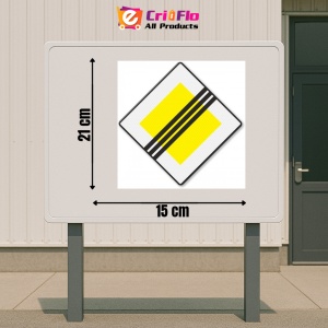 Indicator Semn rutier sfarsit de prioritate, Sticker autocolant - Img 2