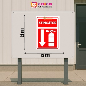 Indicator Semn stingatoare, Sticker autocolant - Img 2