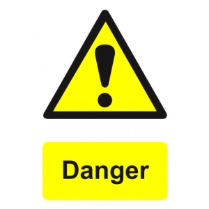 Indicator Sign danger, Sticker autocolant