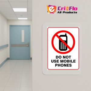 Indicator Sign do not use mobile phones, Sticker autocolant - Img 4